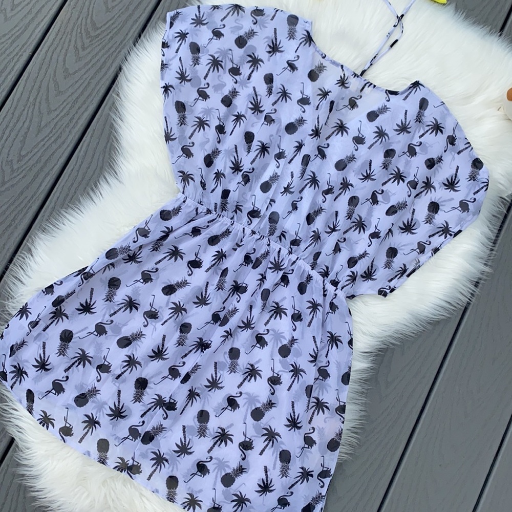 Miken Swim pineapple & palm tree tassel cover up - Picture 5 of 5